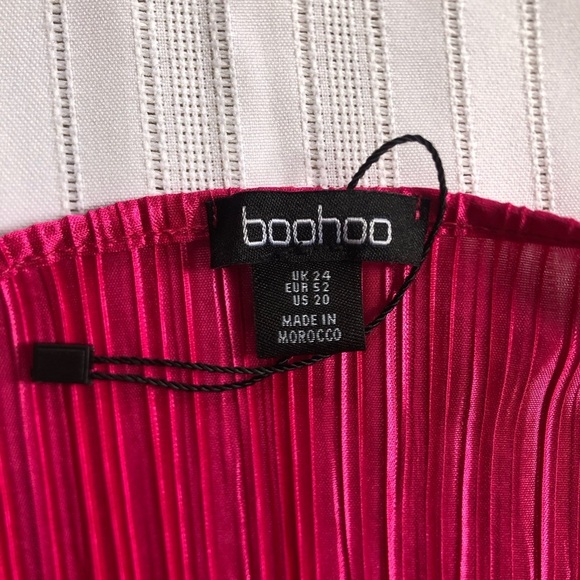 Pink Long Sleeve Dress with Ruffle Detail - Picture 4 of 12